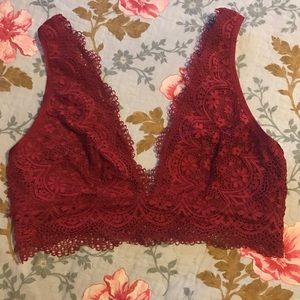 Victoria's Secret Red Lace Bralette